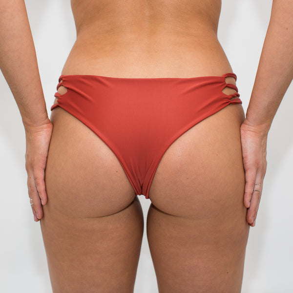 Back of brazilian cut bikini bottoms