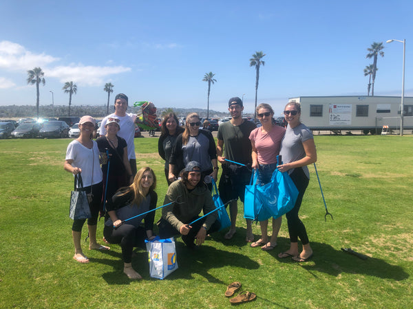 Beach Cleanup with STRW Co in Mission Beach, CA