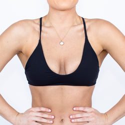 El Nido Bikini Top - Black Rib