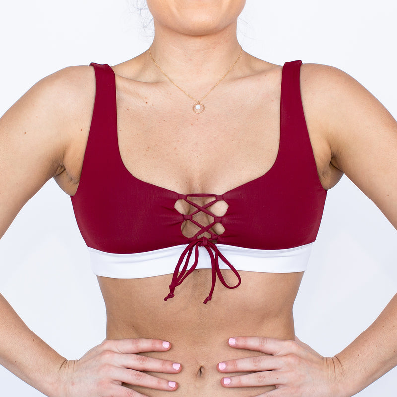 Port Barton Bikini Top - Sangria